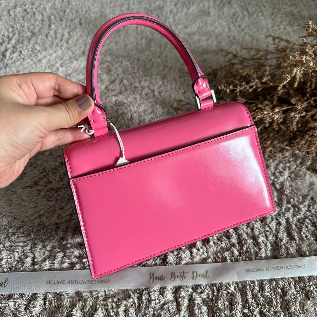 Tory Burch Bon Bon Mini Top Handle Watermelon Pink