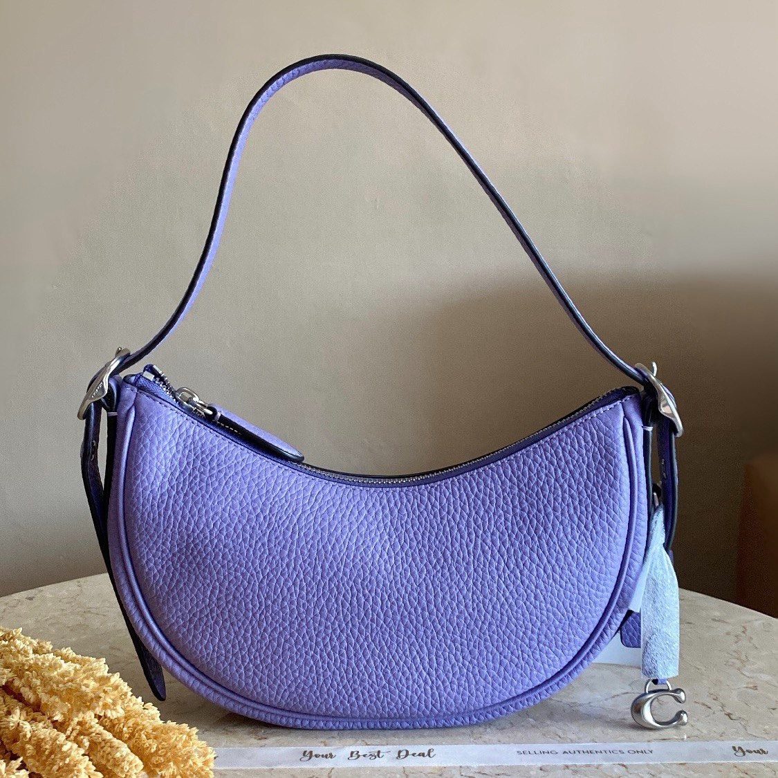 Coach Luna Shoulder Bag Light Violet