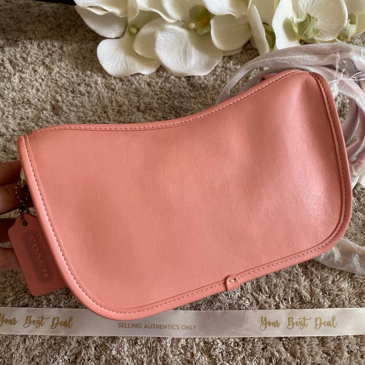 Coach Swinger with Chain Candy Pink