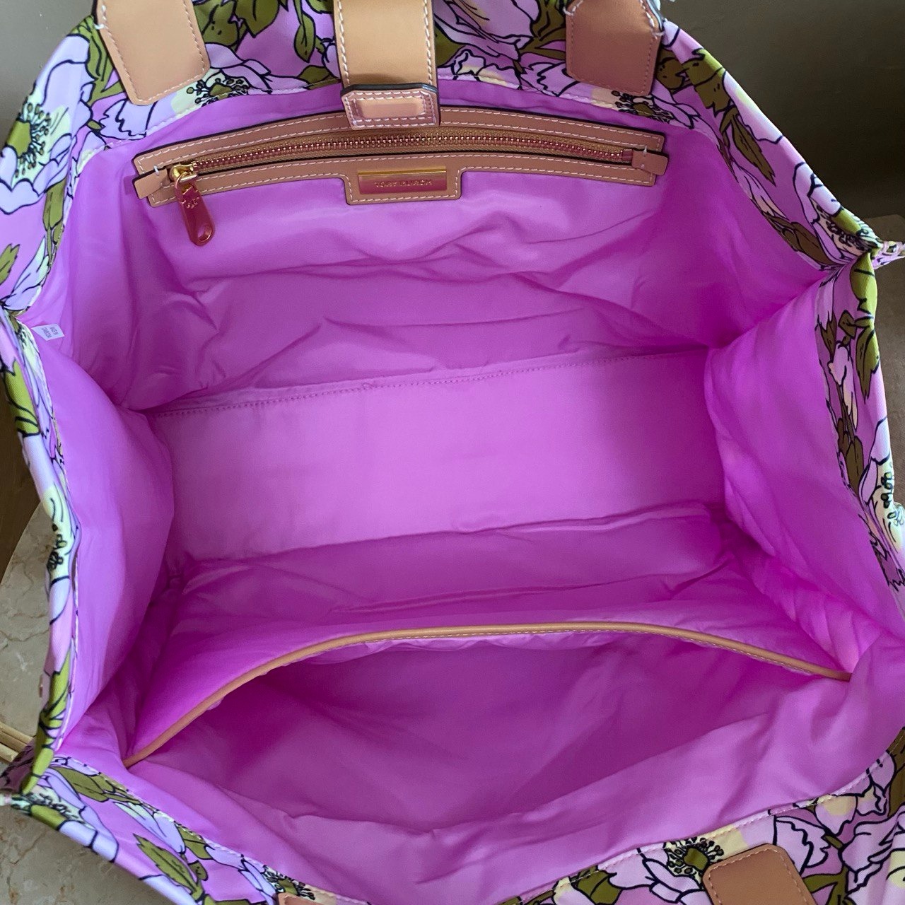 Tory Burch Ella Printed Tote Aster Pink