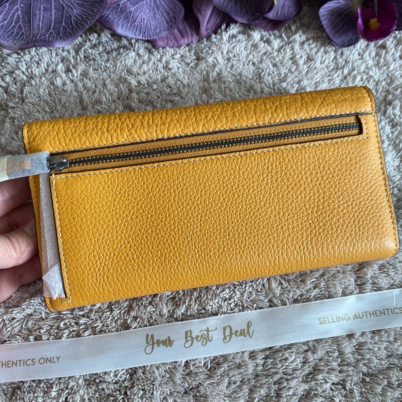Coach Slim Trofold Wallet Buttercup