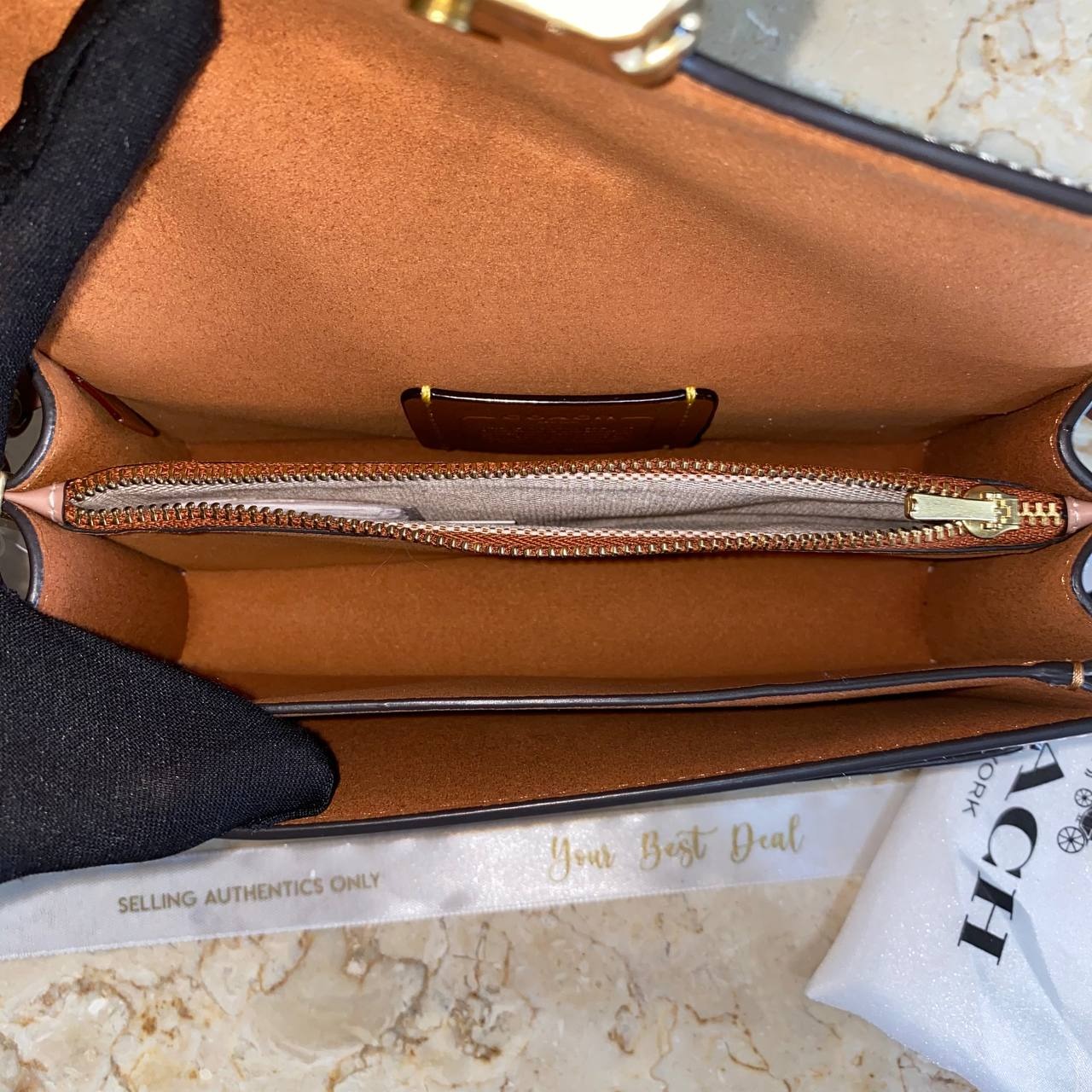 Coach Signature Patent Leather Tabby