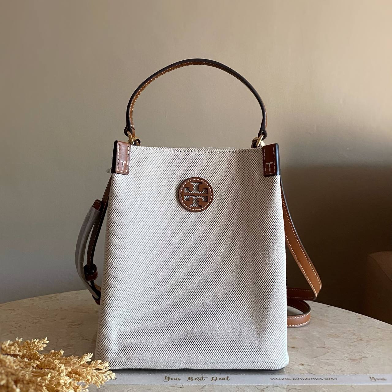 Tory Burch Blake Canvas Bucket Bag