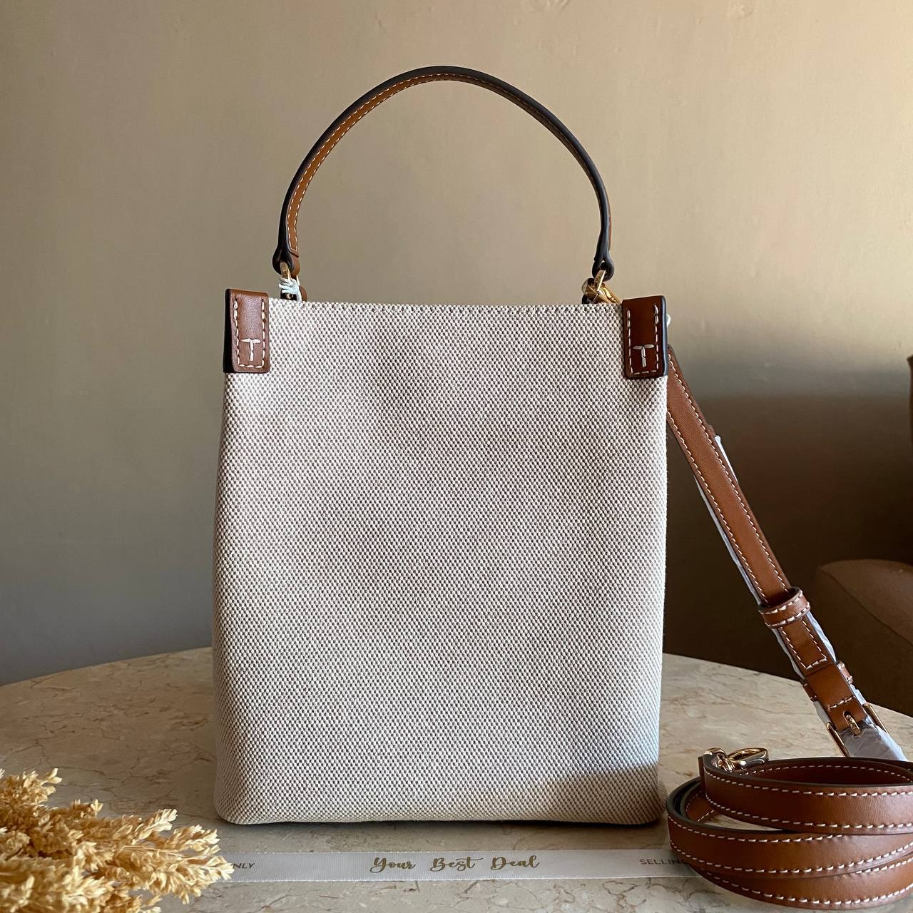 Tory Burch Blake Canvas Bucket Bag