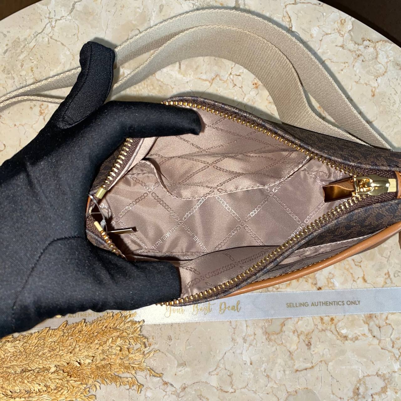 Michael Kors Jet Set Medium Pouch Crossbody With Strap