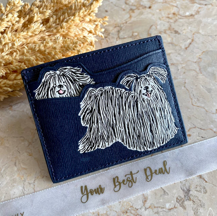 Kate Spade Shaggy Embossed Card Holder