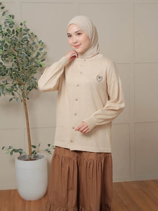 Image of ZONNA KNIT CARDI - CREAM