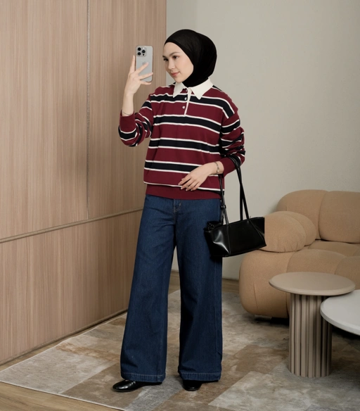 ASLEY KNIT TOP - MAROON