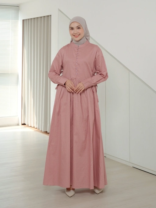 Image of FLEURA DRESS - DEEP ROSE