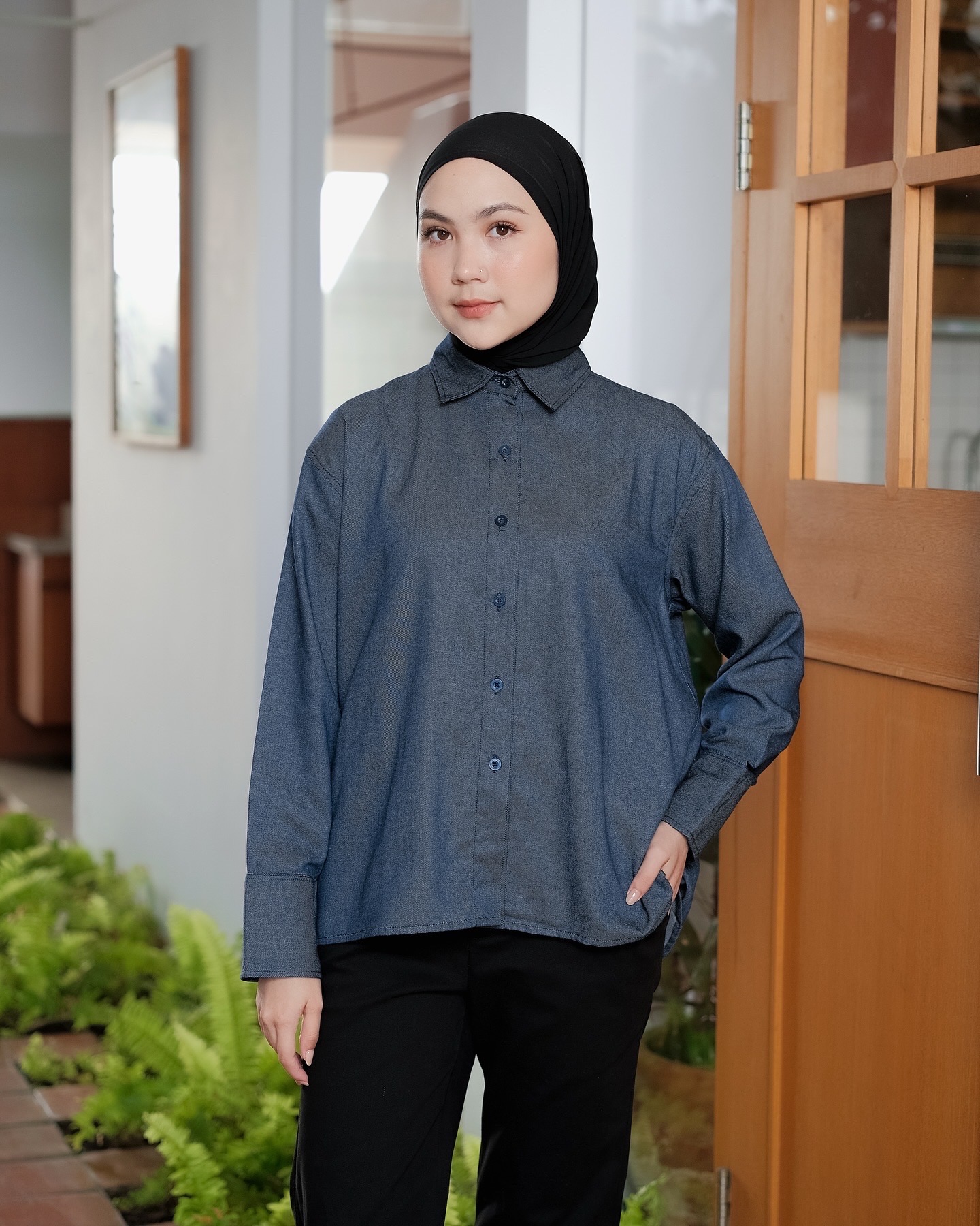 ALLIA SHIRT - DARK DENIM