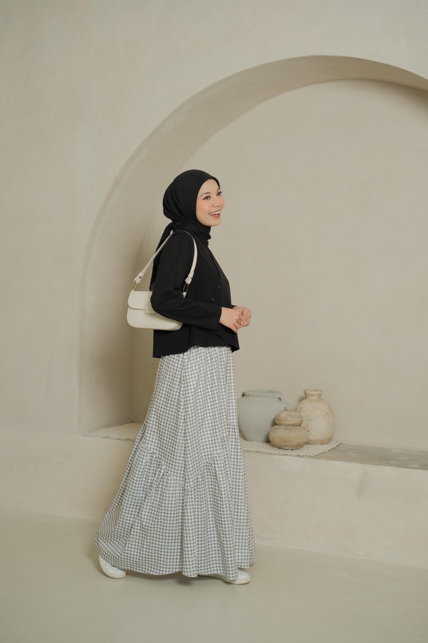 SYANA SKIRT - CEMENT