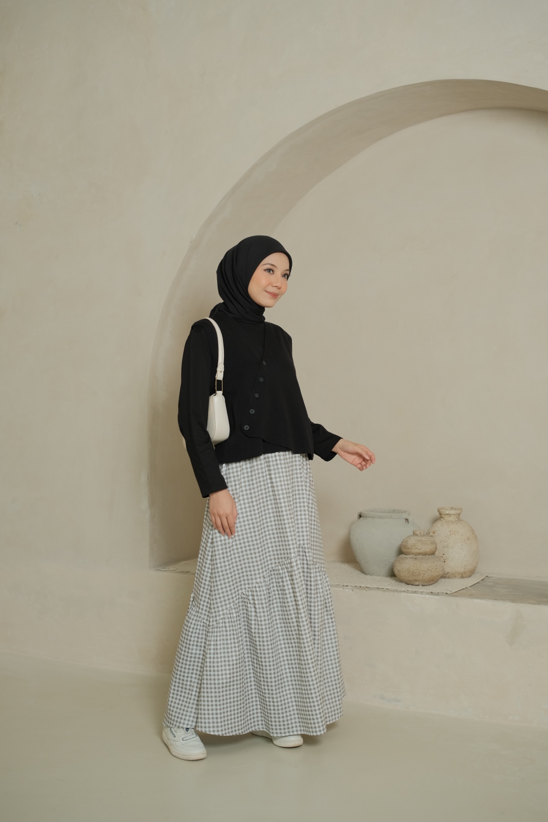 SYANA SKIRT - CEMENT