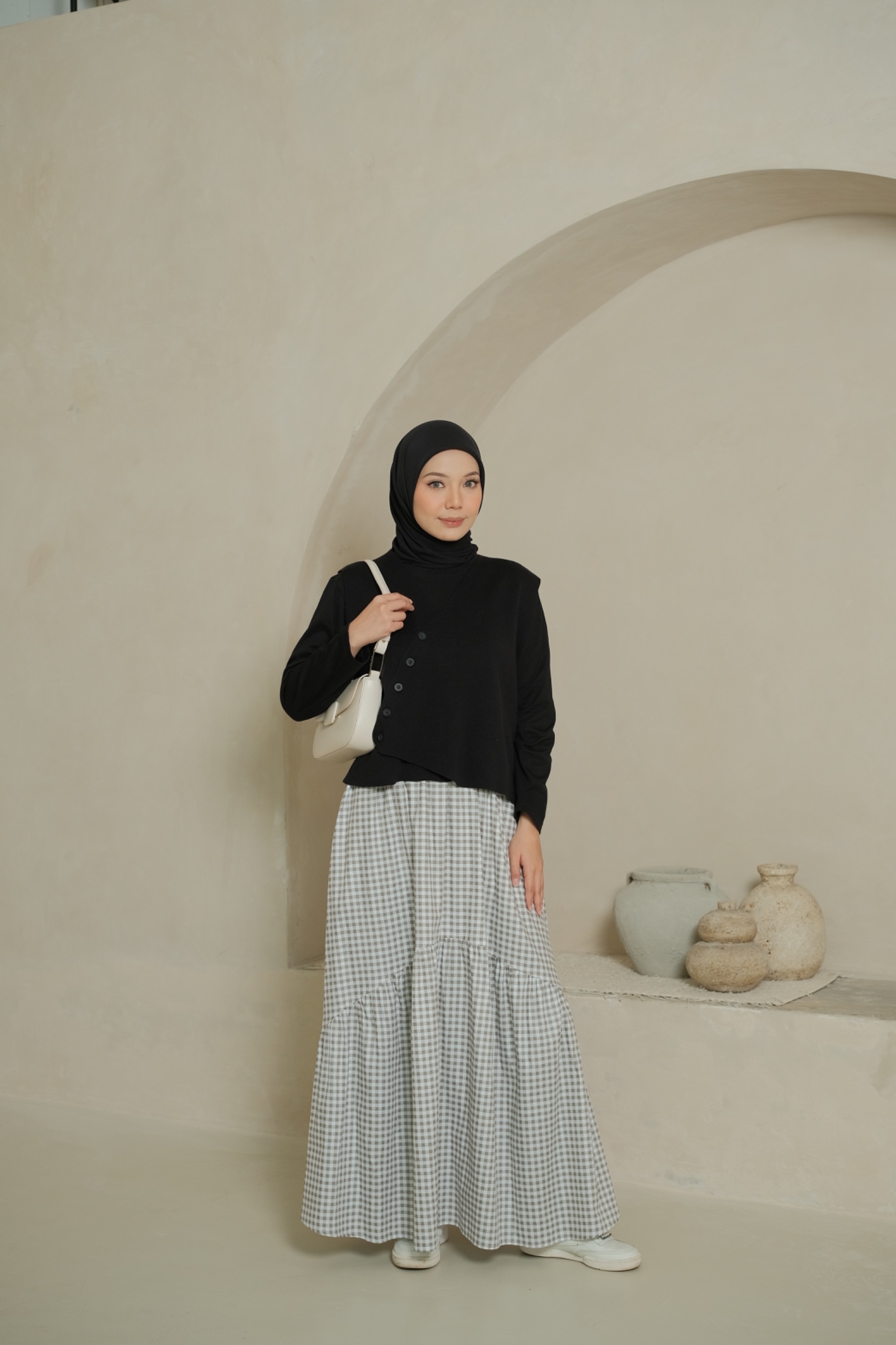 SYANA SKIRT - CEMENT