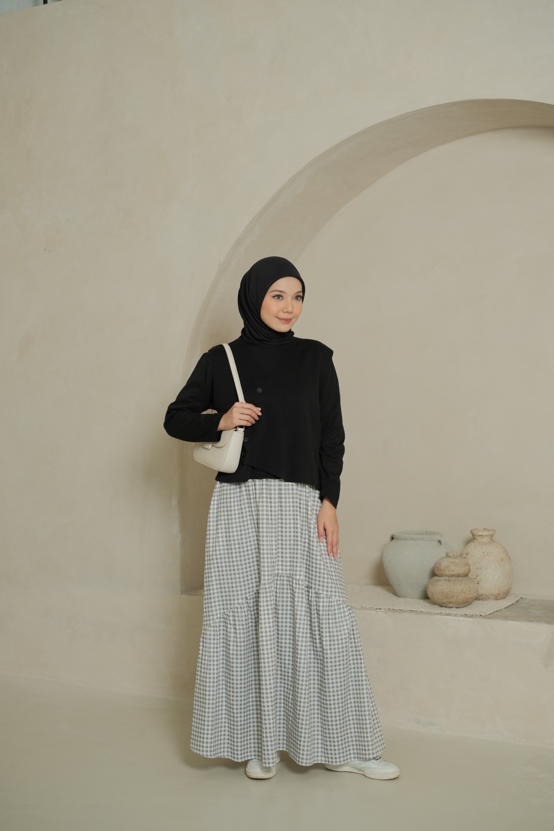 SYANA SKIRT - CEMENT