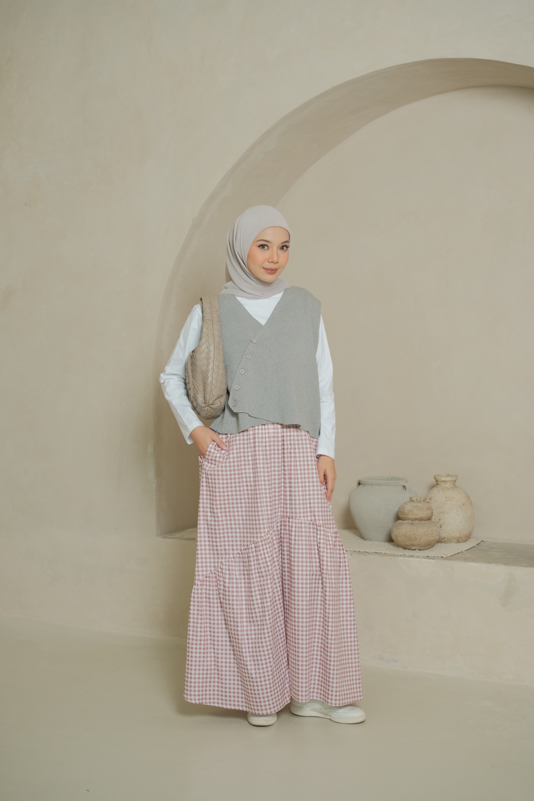 SYANA SKIRT - DUSTY PINK