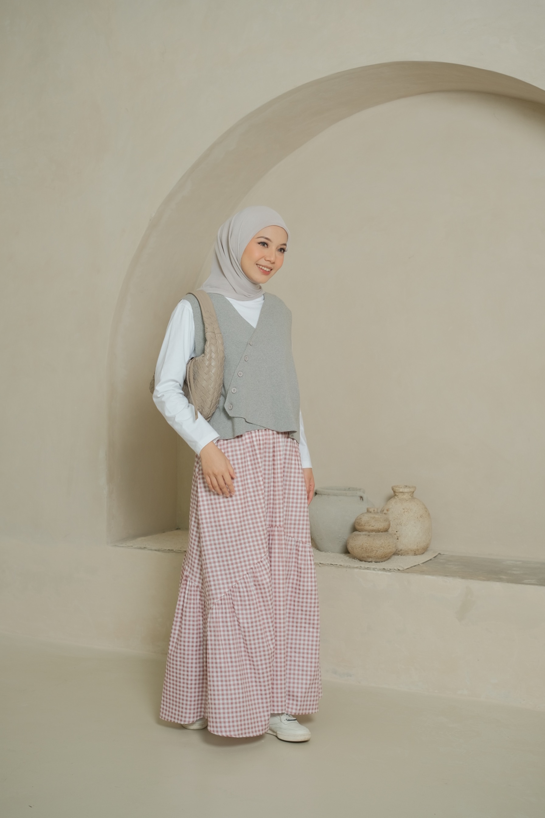 SYANA SKIRT - DUSTY PINK