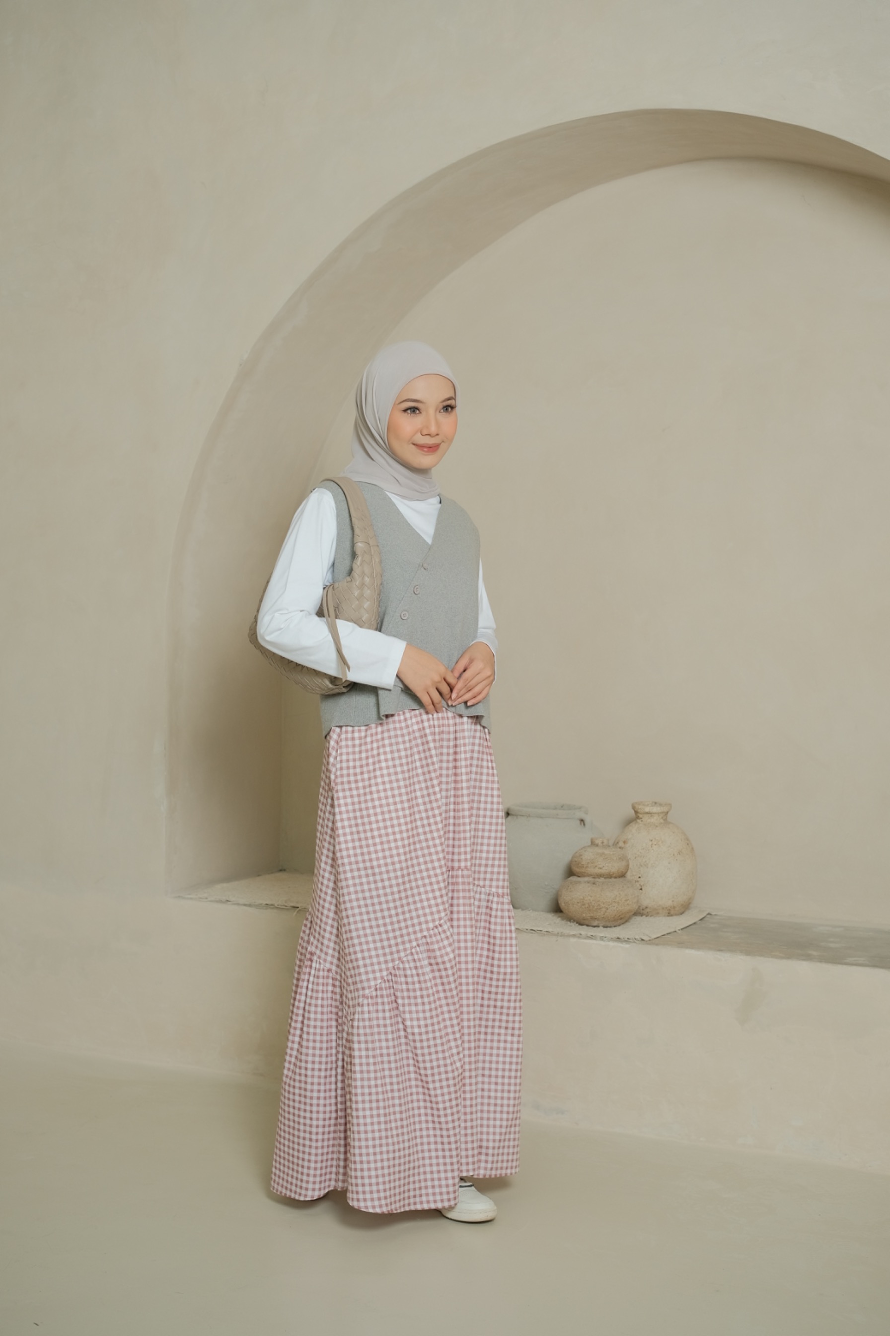 SYANA SKIRT - DUSTY PINK