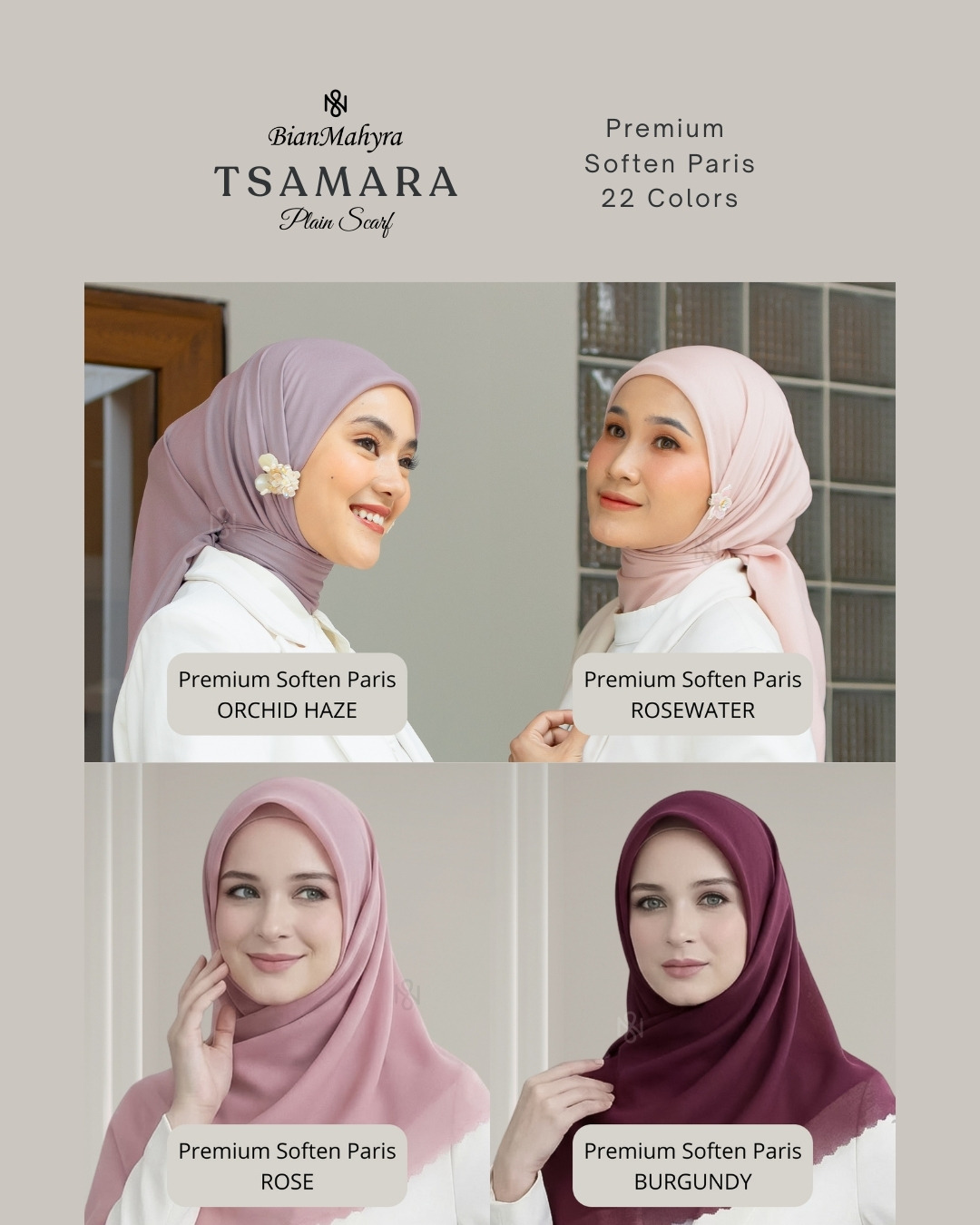 Premium Paris (Plain Scarf)
