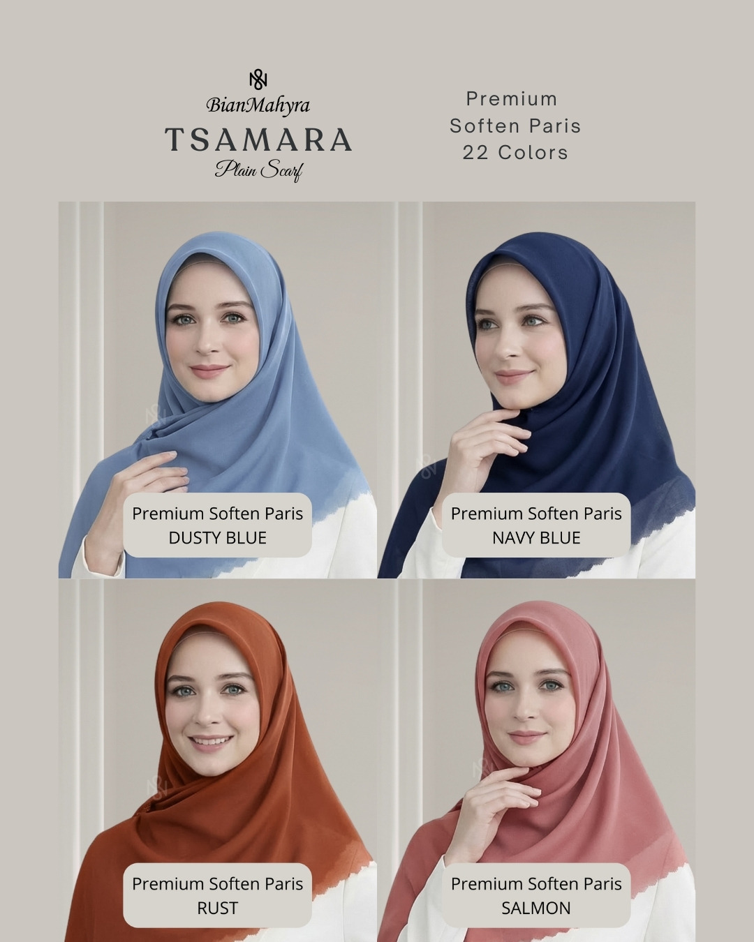 Premium Paris (Plain Scarf)
