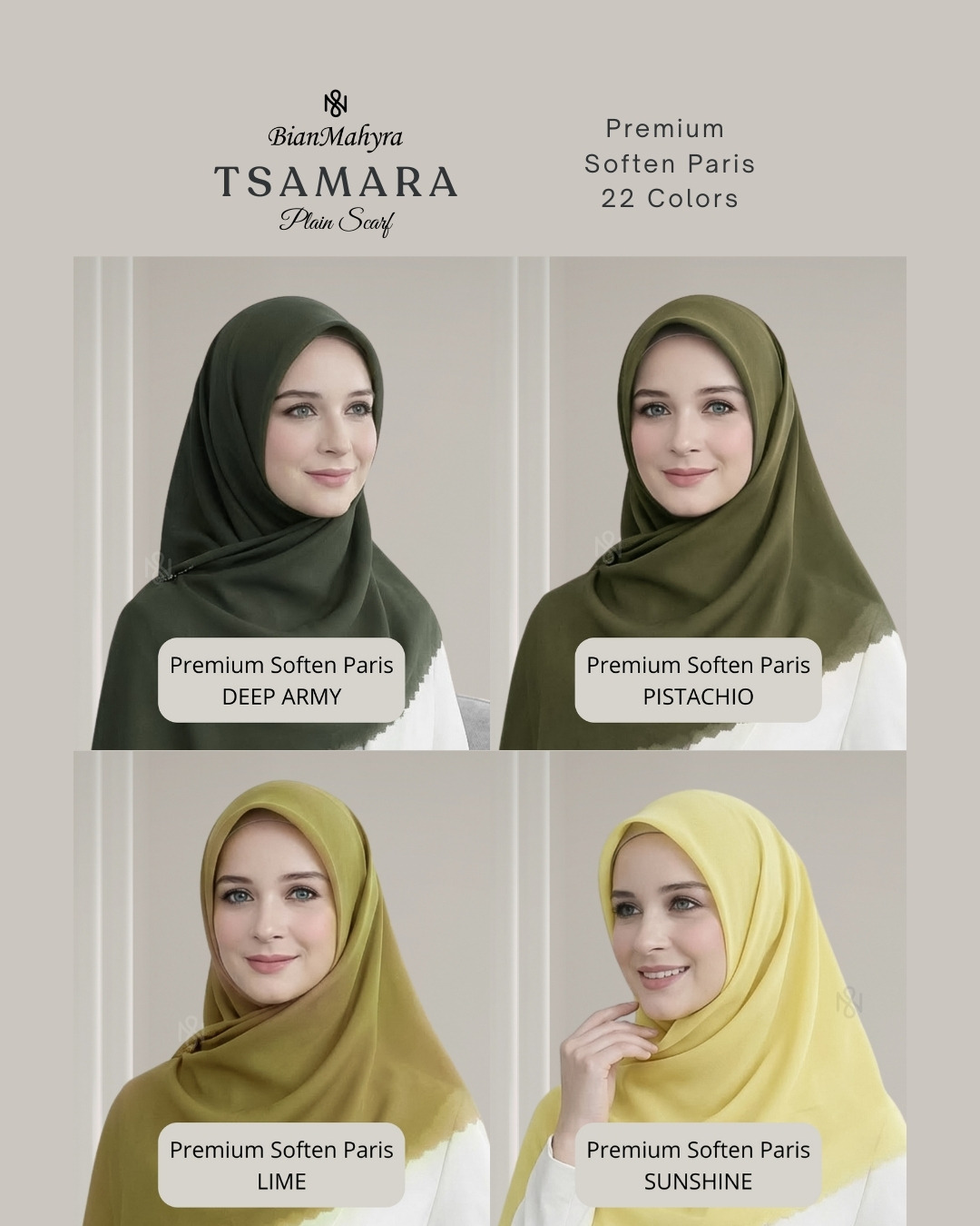 Premium Paris (Plain Scarf)