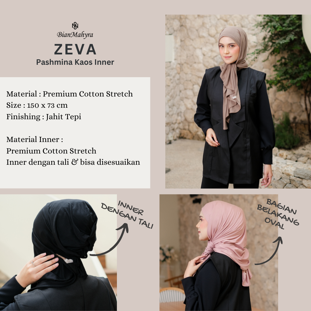 Zeva Pashmina Kaos Inner