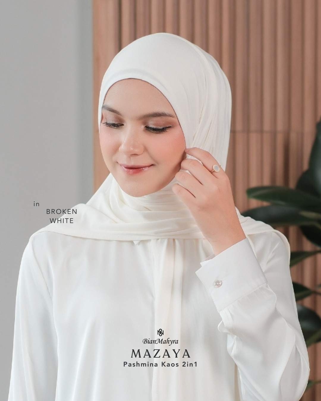 Mazaya Pashmina Kaos 2in1