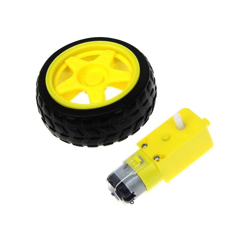 SMART WHEEL DC MOTOR + GEAR BOX 1:48 RODA ROBOT