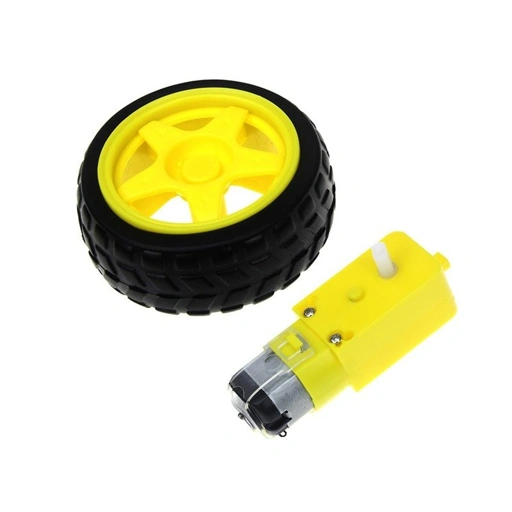 Image of SMART WHEEL DC MOTOR + GEAR BOX 1:48 RODA ROBOT