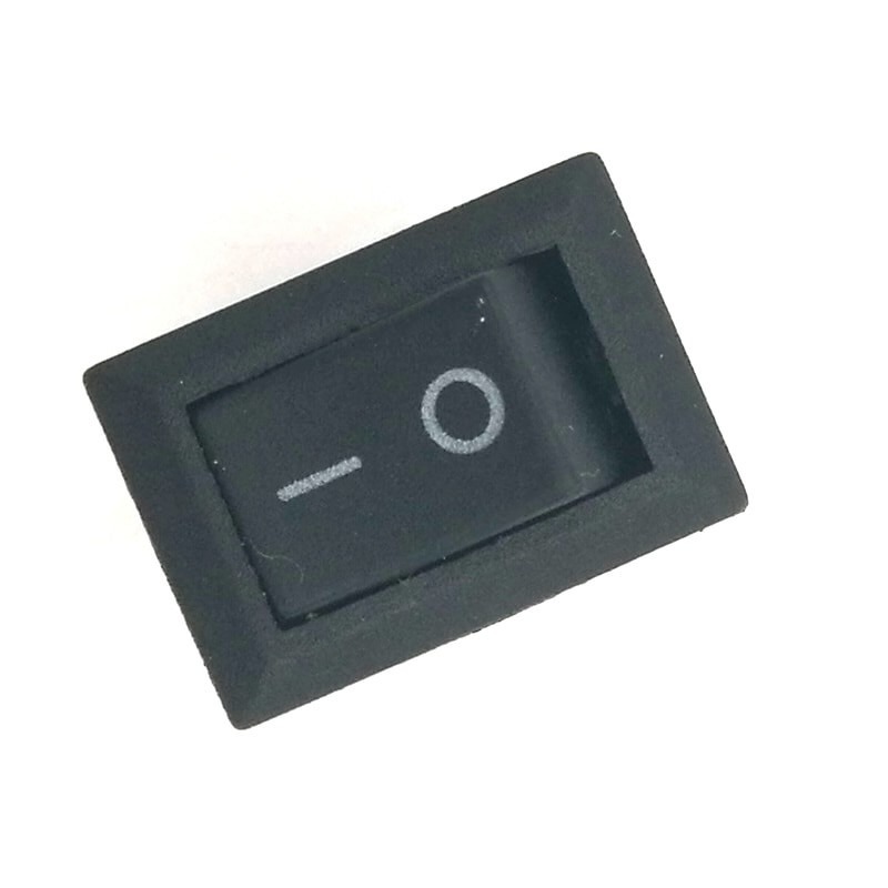 ROCKER SWITCH MINI 3 PIN WARNA HITAM AC 250V 3A ON-OFF I / O SPDT 15MM