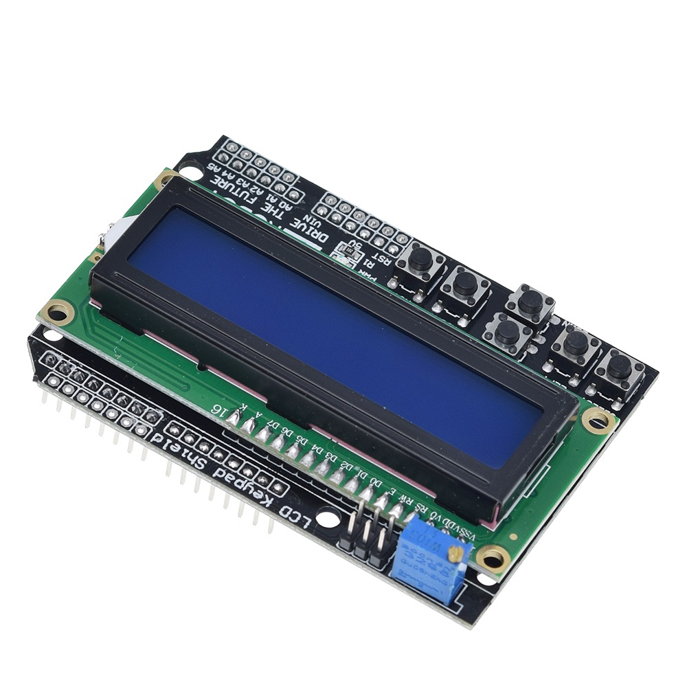 LCD KEYPAD SHIELD - LCD 1602 / 16X2 SHIELD - ARDUINO UNO