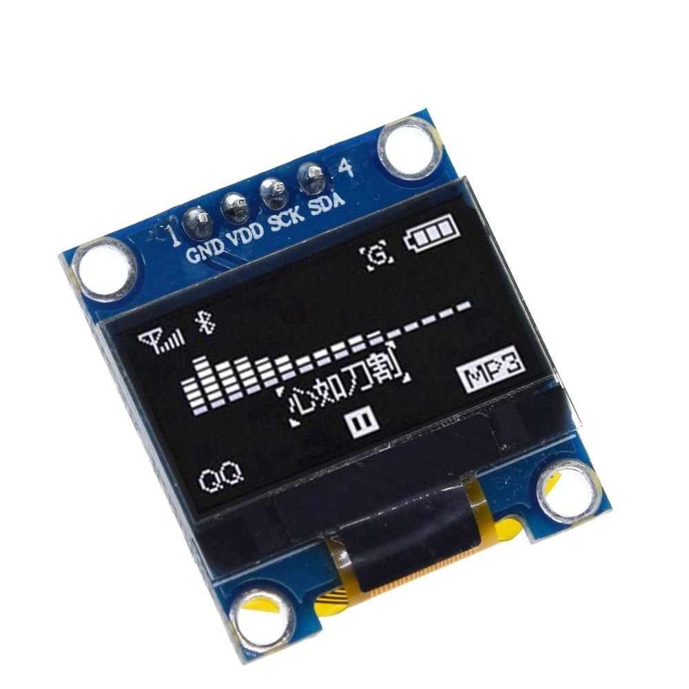 OLED 0.96 INCH I2C ARDUINO 0.96" 128X64 DISPLAY WHITE PUTIH