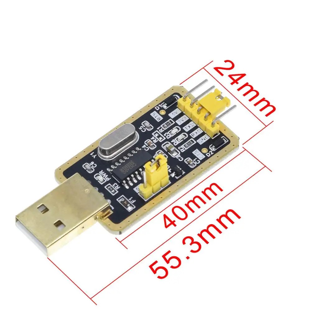 HIGH QUALITY USB TTL SERIAL CH340 GOLD PLATE WITH RESET & CTS PIN