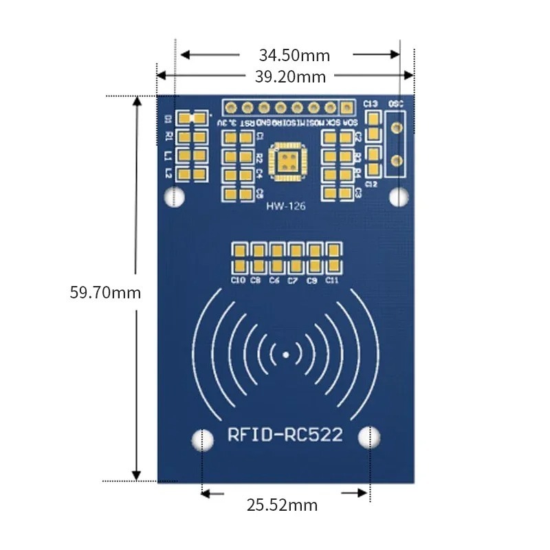 13.56 Mhz Mifare MFRC-522 RC522 RFID Reader Writer
