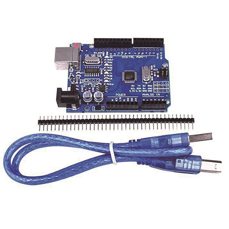 ARDUINO UNO R3 CH340 ATMEGA328P PLUS KABEL DAN PIN HEADER COMPATIBLE