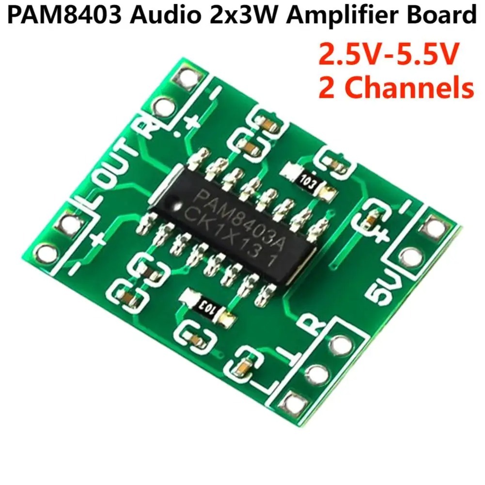 PAM8403 SUPER MINI POWER AMPLIFIER 2 X 3W KELAS D AMPLIFIER 5V DC