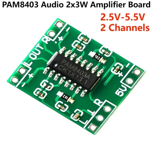 Image of PAM8403 SUPER MINI POWER AMPLIFIER 2 X 3W KELAS D AMPLIFIER 5V DC