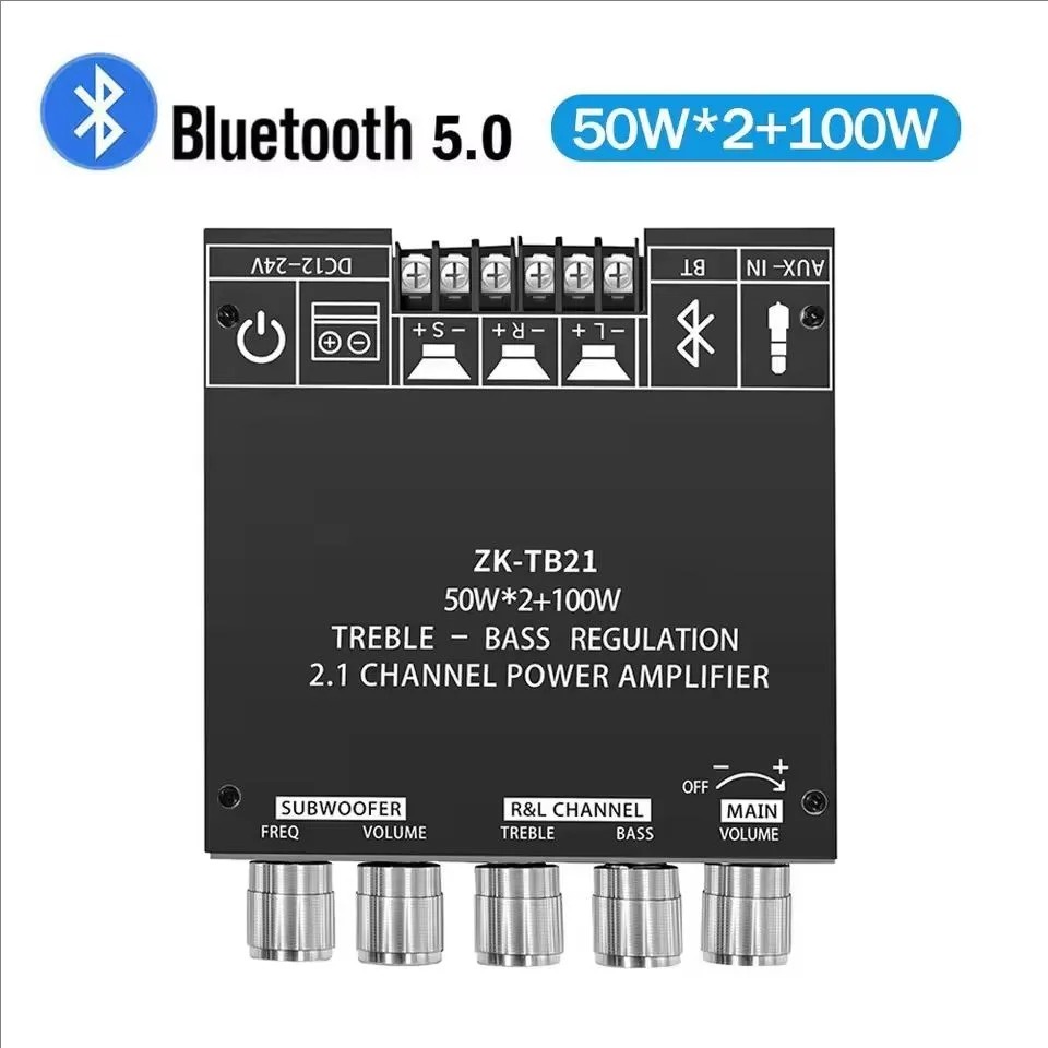 ZK TB21 2.1 Channel BT5.0 Digital Power Amplifier Modules with TPA3116D2 Chip