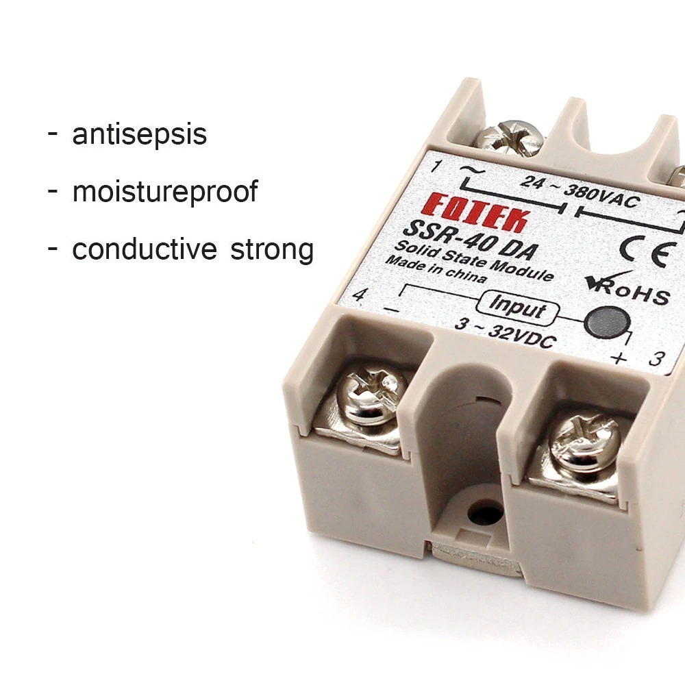 Fotek Solid State Relay Single Phase SSR SSR-40DA DC to ke AC