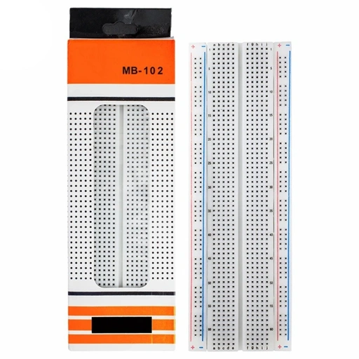 Image of MB102 BREADBOARD 830 POINT SOLDERLESS PCB PROJECT BOARD