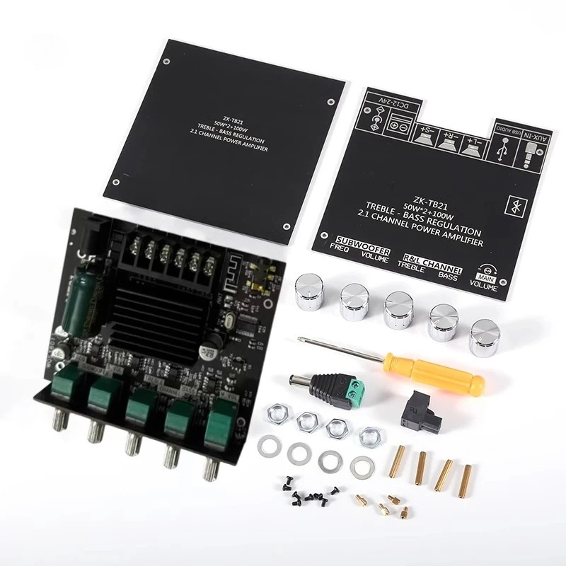 ZK TB21 2.1 Channel BT5.0 Digital Power Amplifier Modules with TPA3116D2 Chip