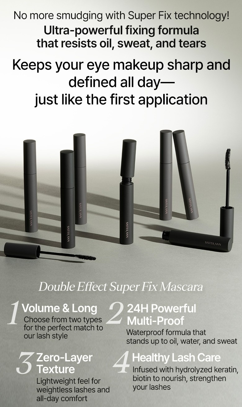 Double Effect Super Fix Mascara (Volume and Curl / Long and Curl)
