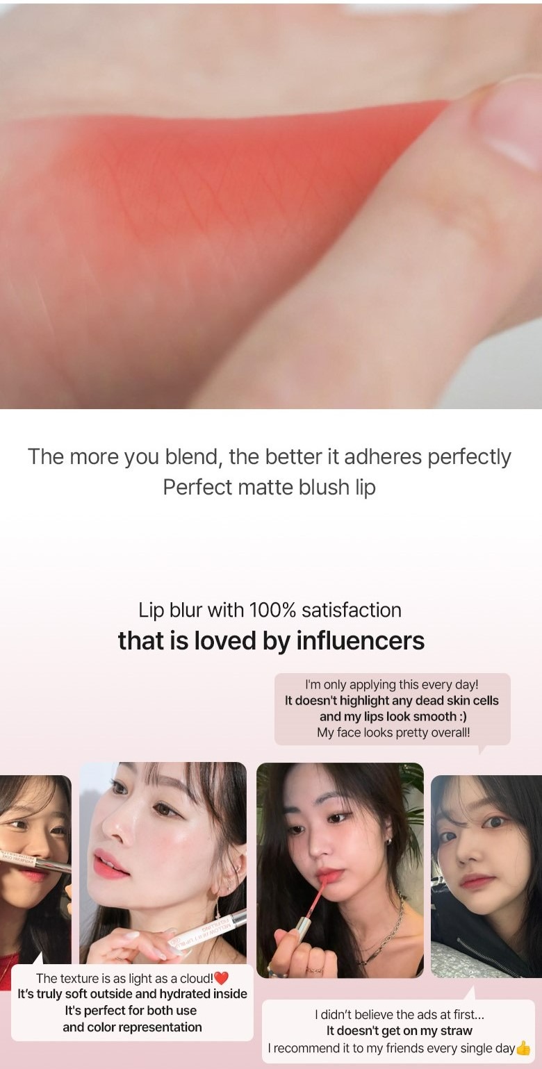 Mellow Dewy Lip Blur (8 colors)