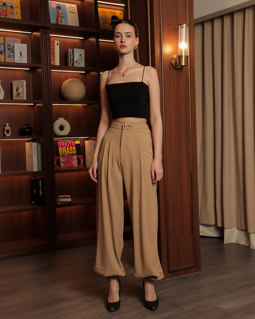 [Tutuloph] Yasmin Pants | High Waist Kulot Wanita | Celana Panjang Casual | All Size Big Size