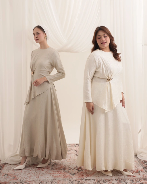 Image of [Tutuloph] Ranya Skirt | Rok Panjang Elegan Pinggang Karet | Raya Collection | Regular Casual Big Size