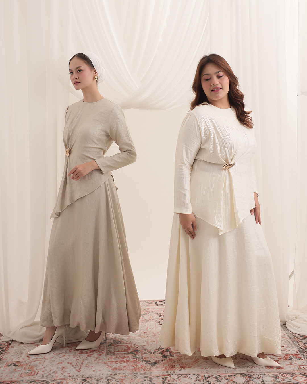 [Tutuloph] Mira Blouse | Blouse Wanita Elegan Raya Collection | One Button Lengan Panjang | Regular Casual Big Size