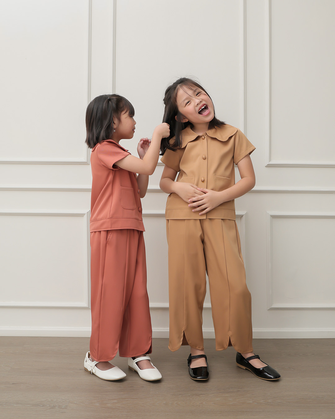 Remi Pants Kids | Celana Panjang Wide Leg Anak Perempuan | Bawahan Kulot Anak Casual Pinggang Karet | Usia 1-8 Tahun | TutuKids