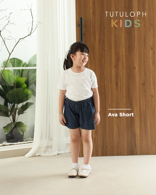 Image of Ava Short Pants Kids | Denim Short Pants Anak Perempuan | Usia 1-8 Tahun | Celana Jeans Pendek Anak |  TutuKids