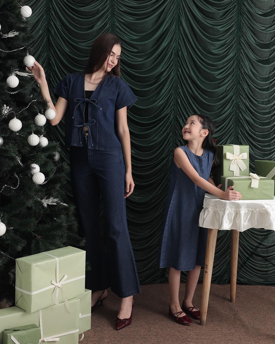 Alice Dress Kids | Dress Resleting Belakang Denim Anak Perempuan | Usia 1-8 Tahun | Dress Anak Perempuan | Fashion Anak | TutuKids