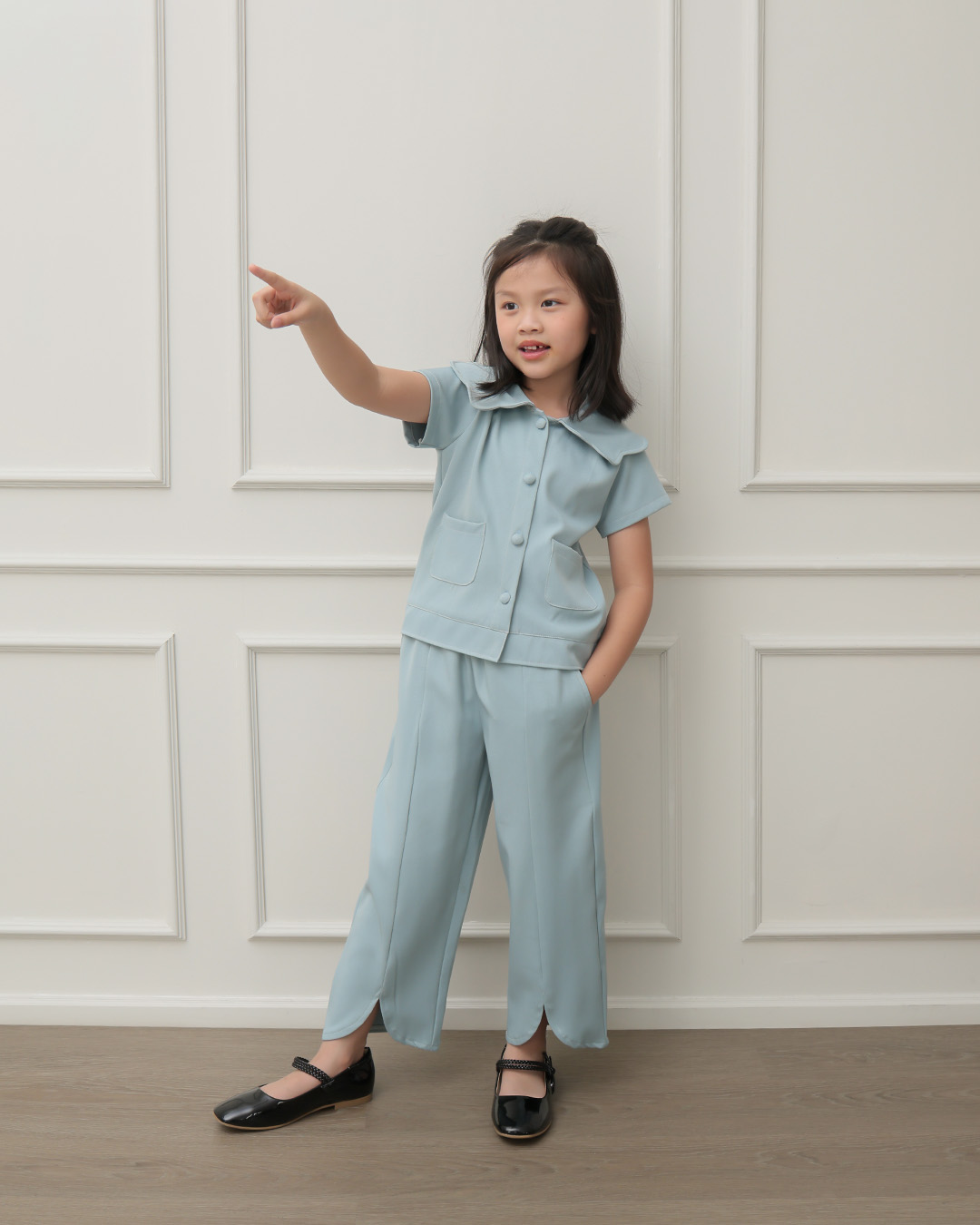 Remi Pants Kids | Celana Panjang Wide Leg Anak Perempuan | Bawahan Kulot Anak Casual Pinggang Karet | Usia 1-8 Tahun | TutuKids