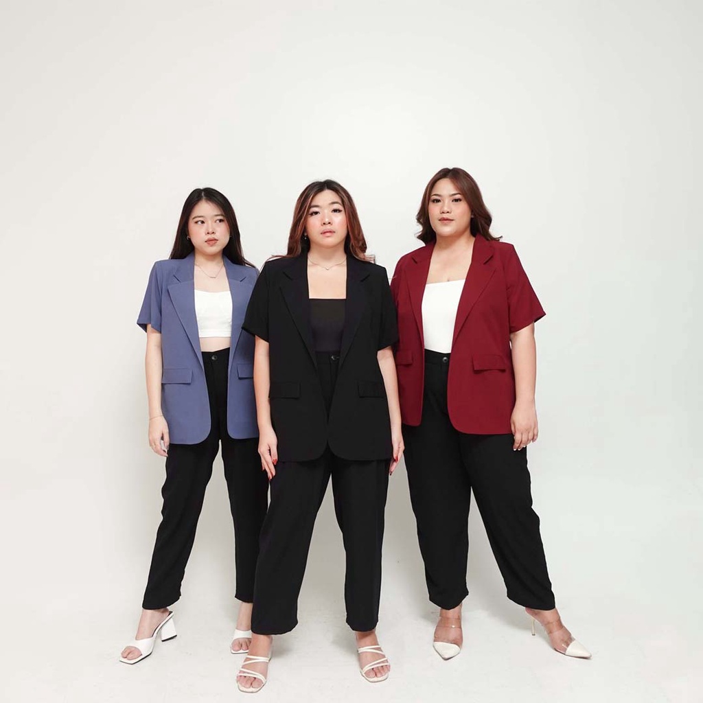 [Tutuloph] Cassi Blazer | Semi Formal Casual Blazer | Women Fashion Wanita Normal Jumbo Bigsize